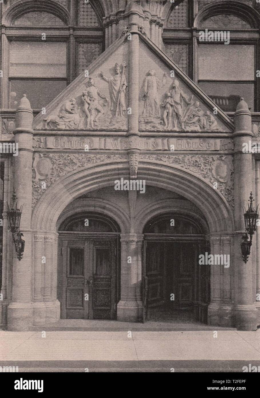 Entrance, Church Missions HouseSoutheast Corner Fourth Avenue and Twentysecond Street Stock
