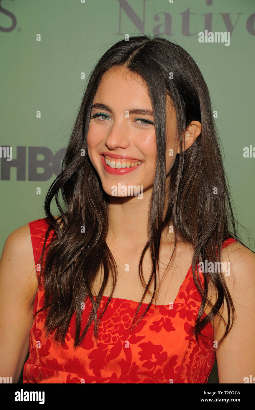 New York, USA. 01st Apr, 2019. Sarah Margaret Qualley attends the HBO