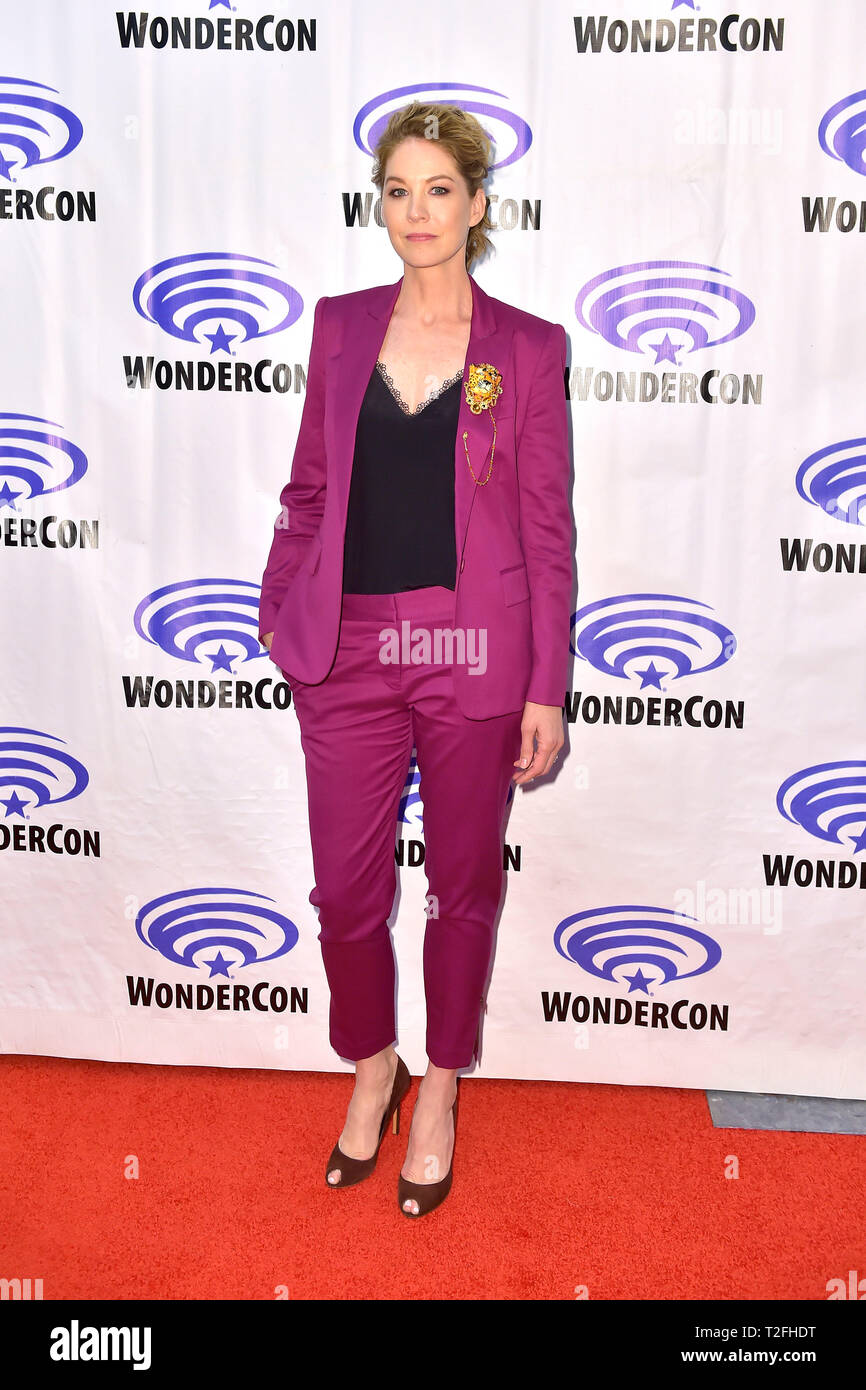 Jenna Elfman at the Photocall for the AMC TV series 'Fear the Walking Dead' at WonderCon 2019 at the Anaheim Convention Center. Anaheim, 31.03.2019 | usage worldwide Stock Photo