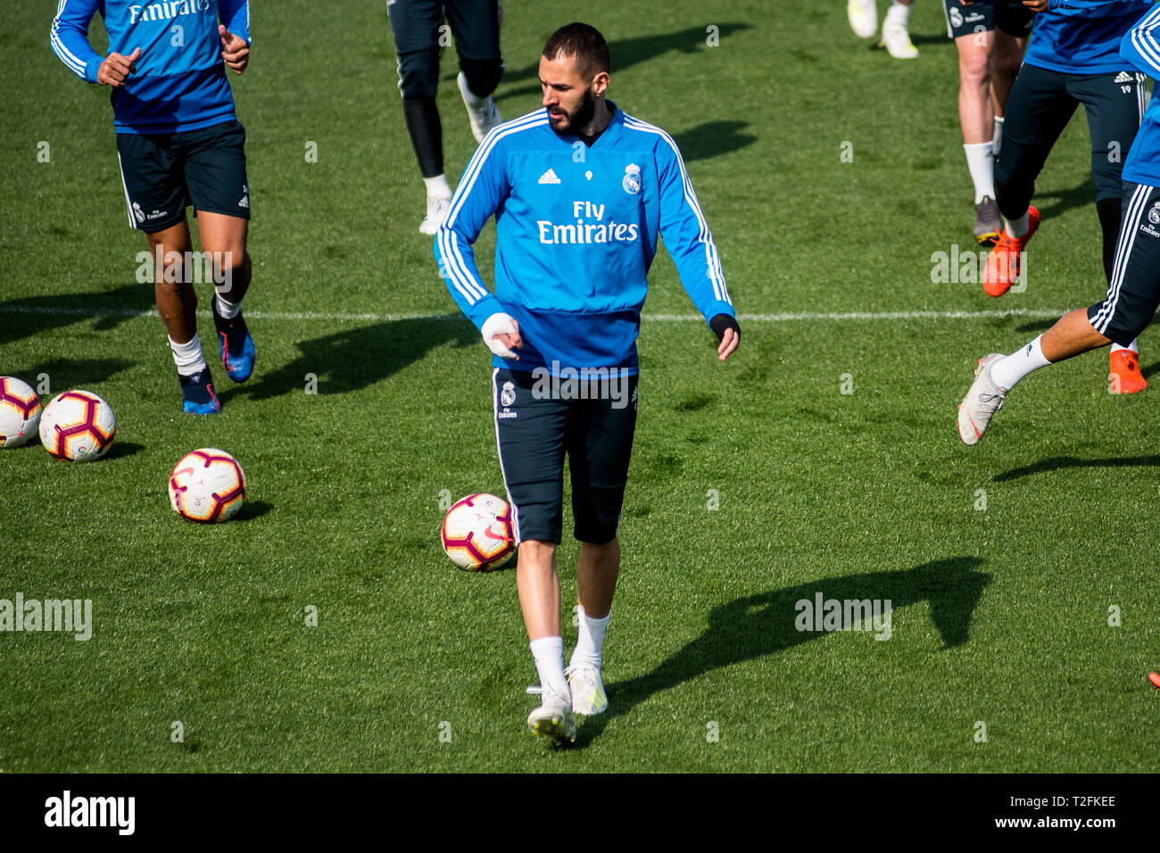 in his hands' - referring to benzema's bandaged