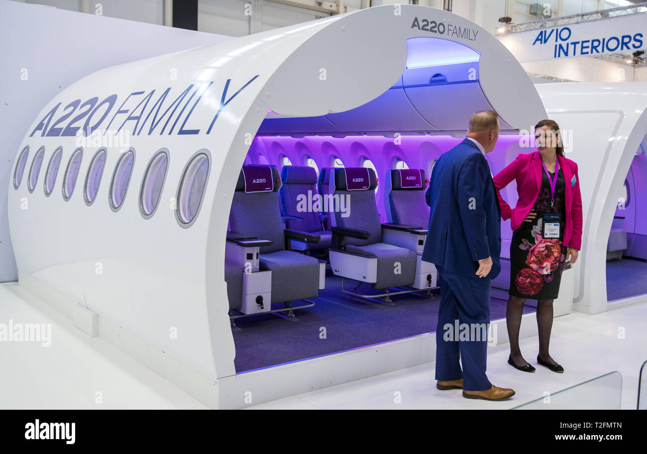 Hamburg Germany 02nd Apr 2019 At The Aircraft Interiors