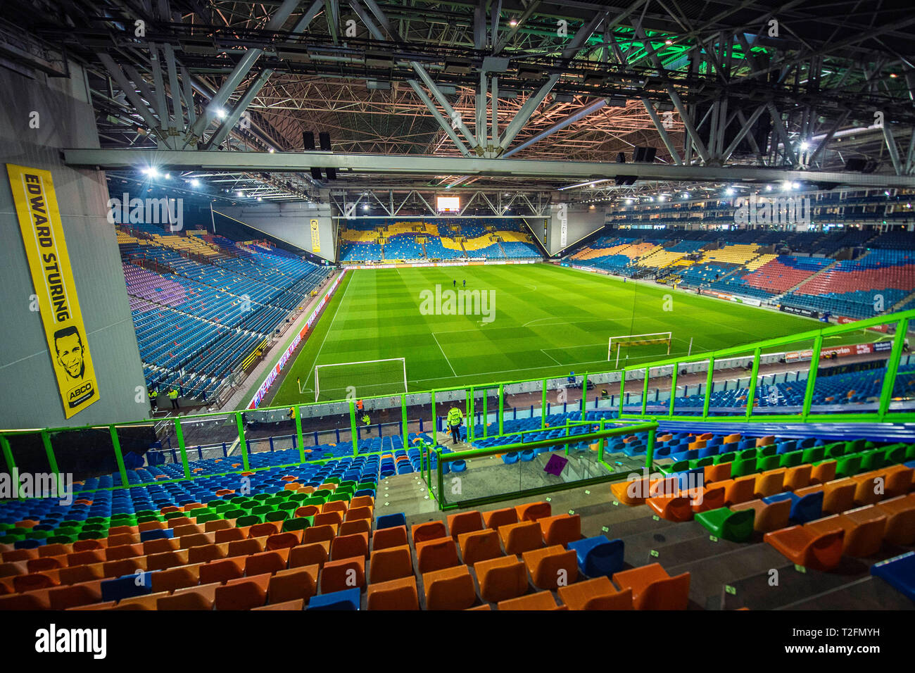 ARNHEM, 02-04-2019, GelreDome, season 2018 / 2019, inside overview from the away stand of stadium GelreDome Stock Photo