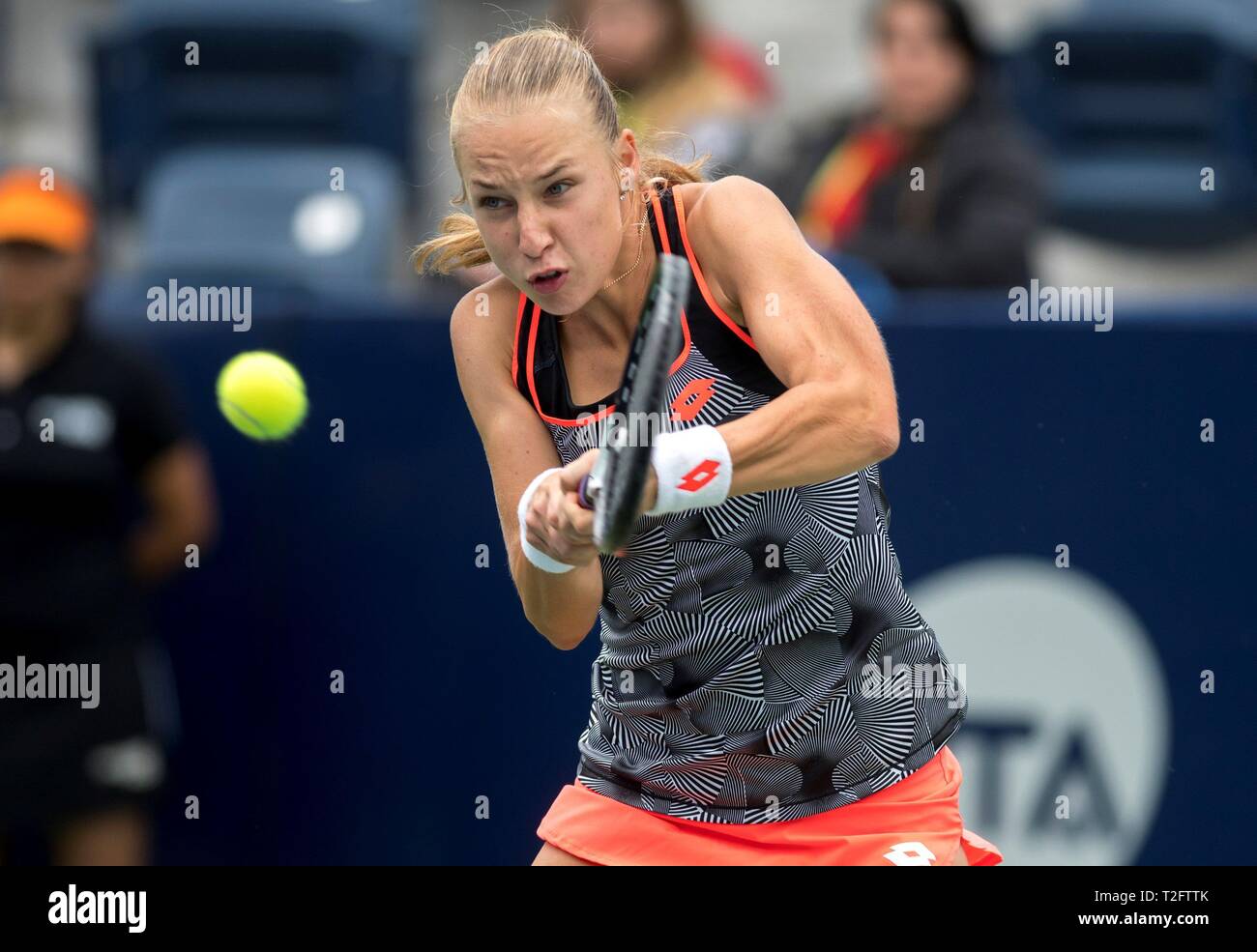 Monterrey Mexico 02nd Apr 2019 Russian Tennis Player Anna Blinkova In Action Against Russian Anastasia Pavlyuchenkova