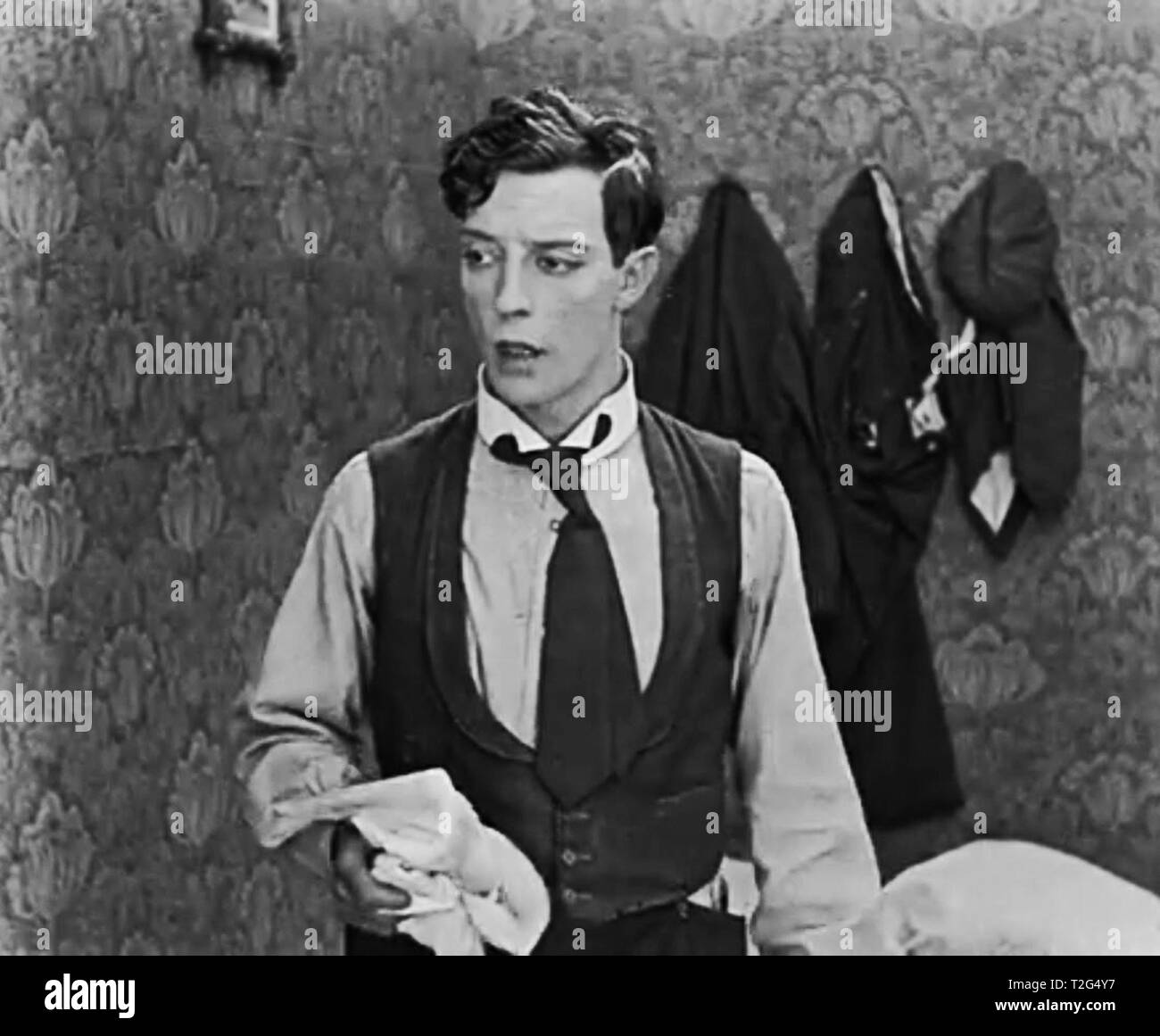 Vintage Buster Keaton movie 1920 screen Stock Photo - Alamy