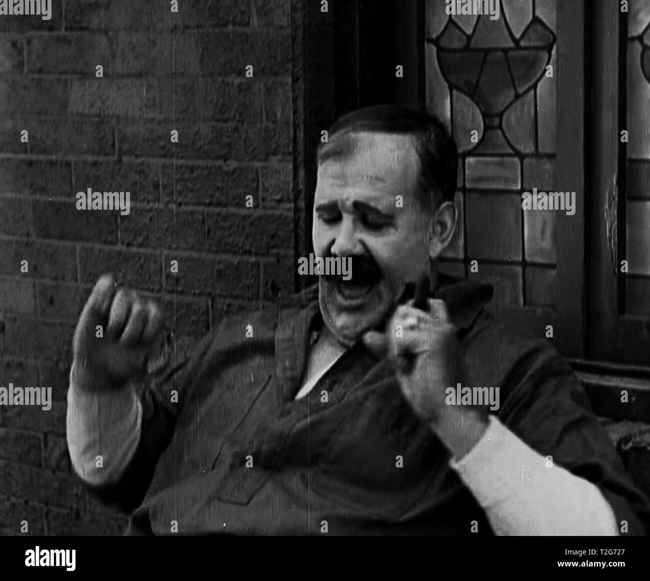 Buster Keaton Movie screen 1920 Stock Photo Alamy