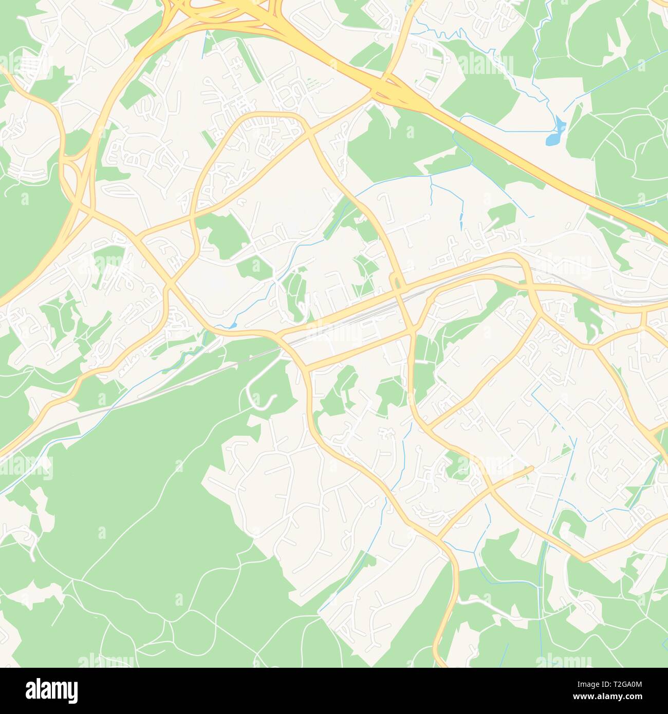 Espoo printable map Stock Vector Images - Alamy