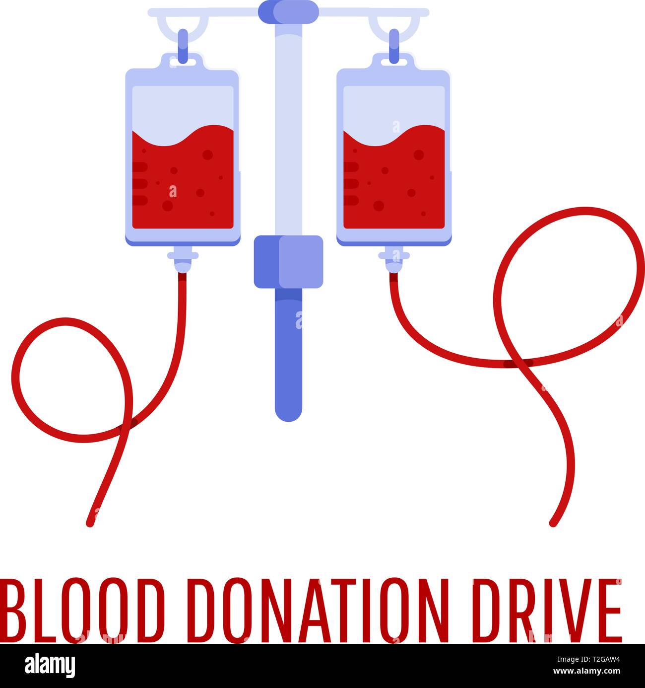 Medical and healthcare concept. Donate blood bag. Blood donation drive banner Stock Vector Image