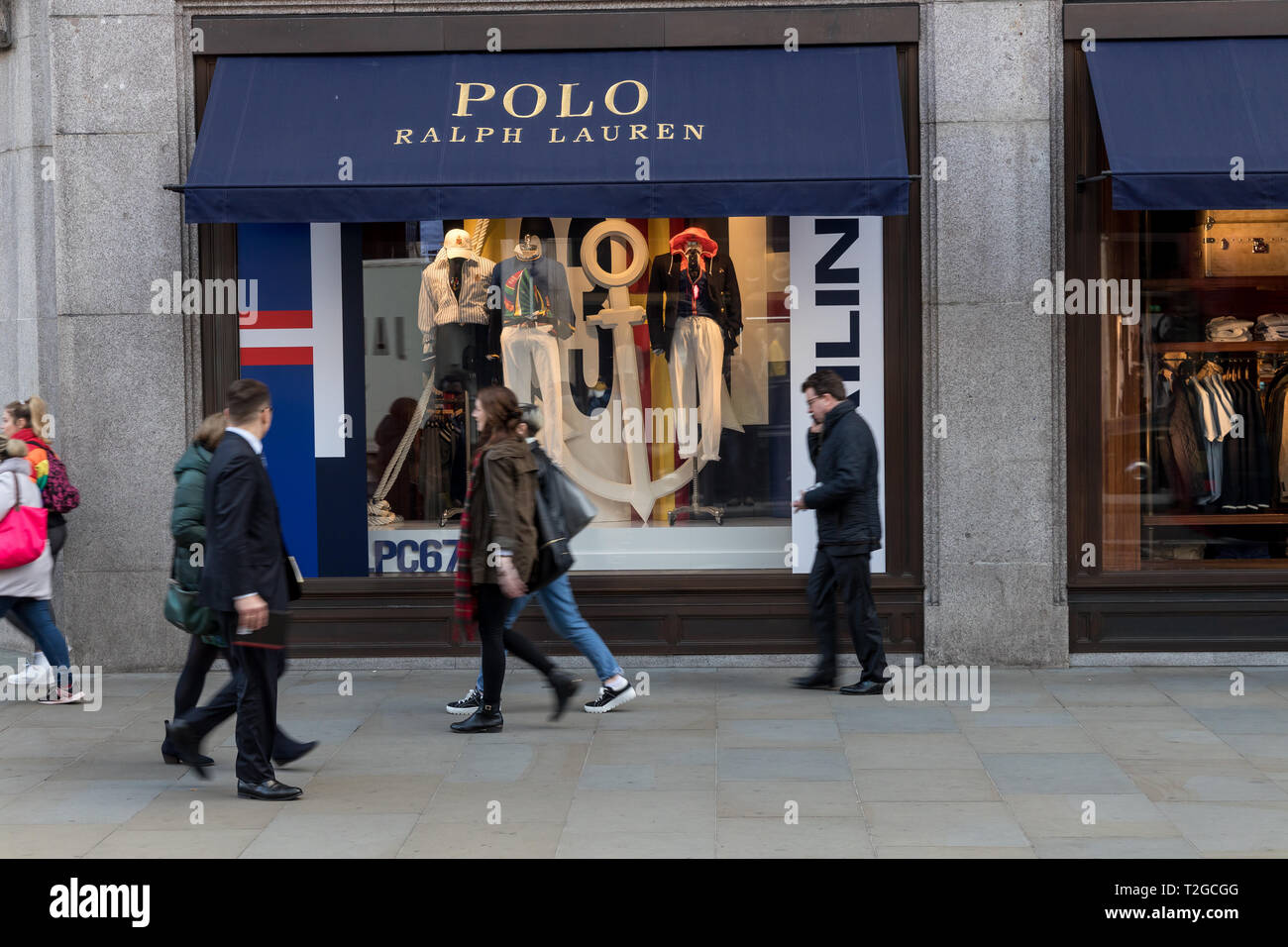 LONDON - MARCH 27, 2019: Polo Ralph Lauren Store on Regent Street in ...