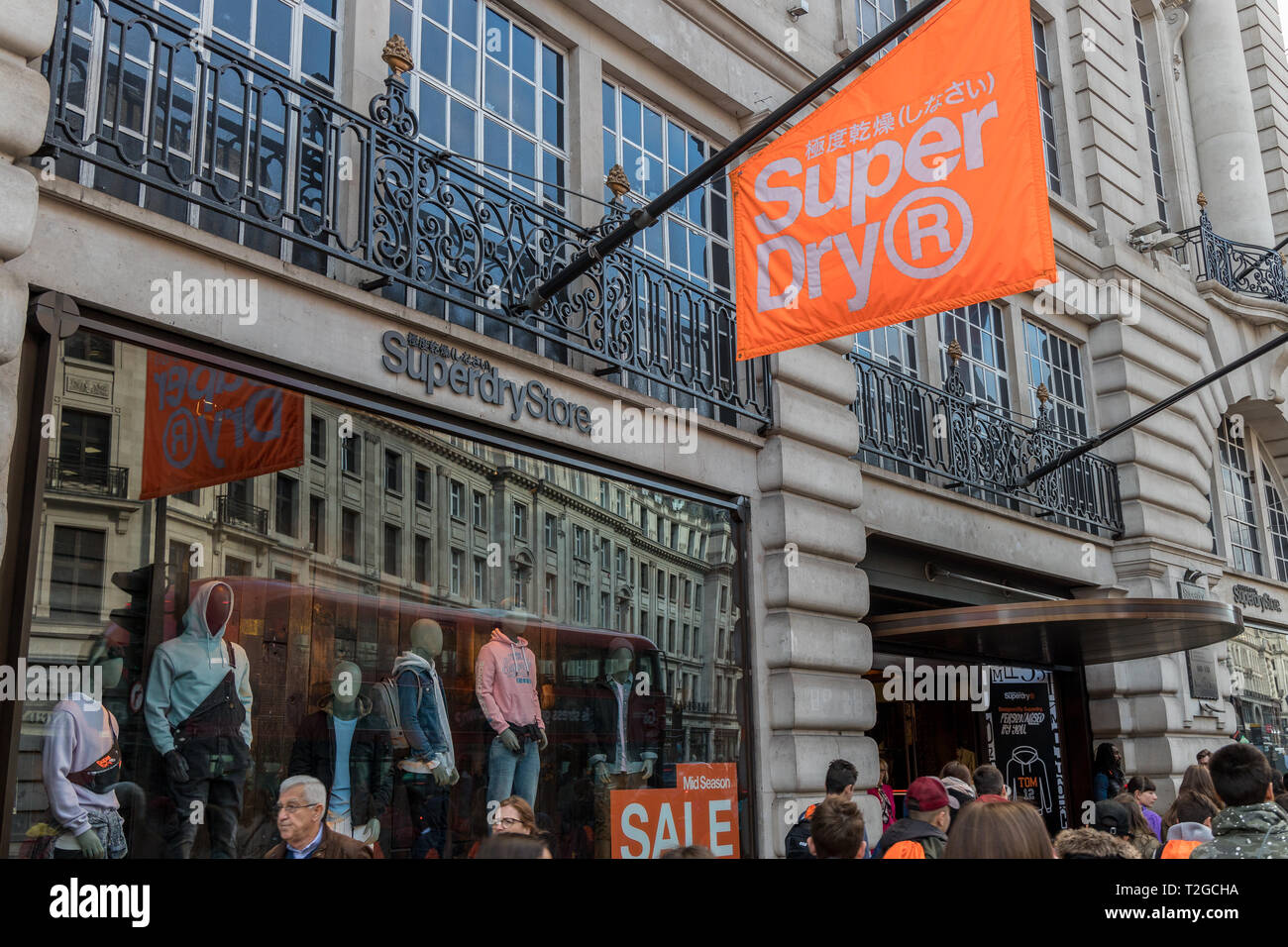 LONDON - MARCH 27, 2019: Superdry clothing Shoe Store on Regent Street in  London Stock Photo - Alamy