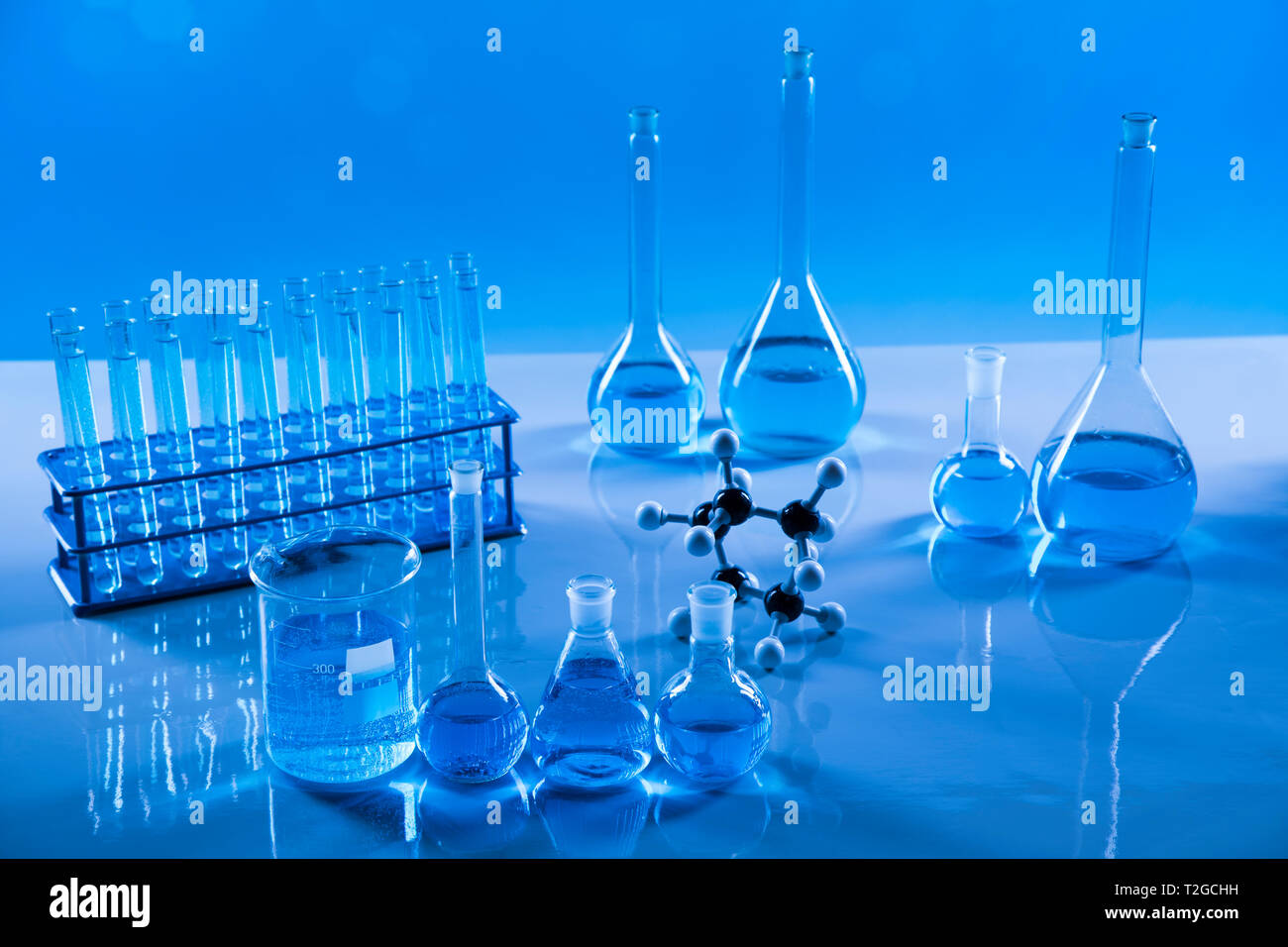 Assorted Laboratory Glassware Equipment Stock Photo - Alamy