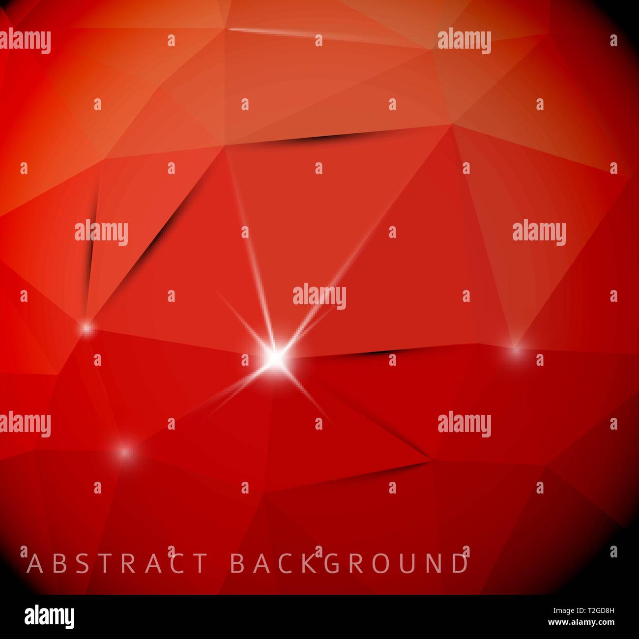 Abstract vector 3D realistic red background made from triangles Stock ...