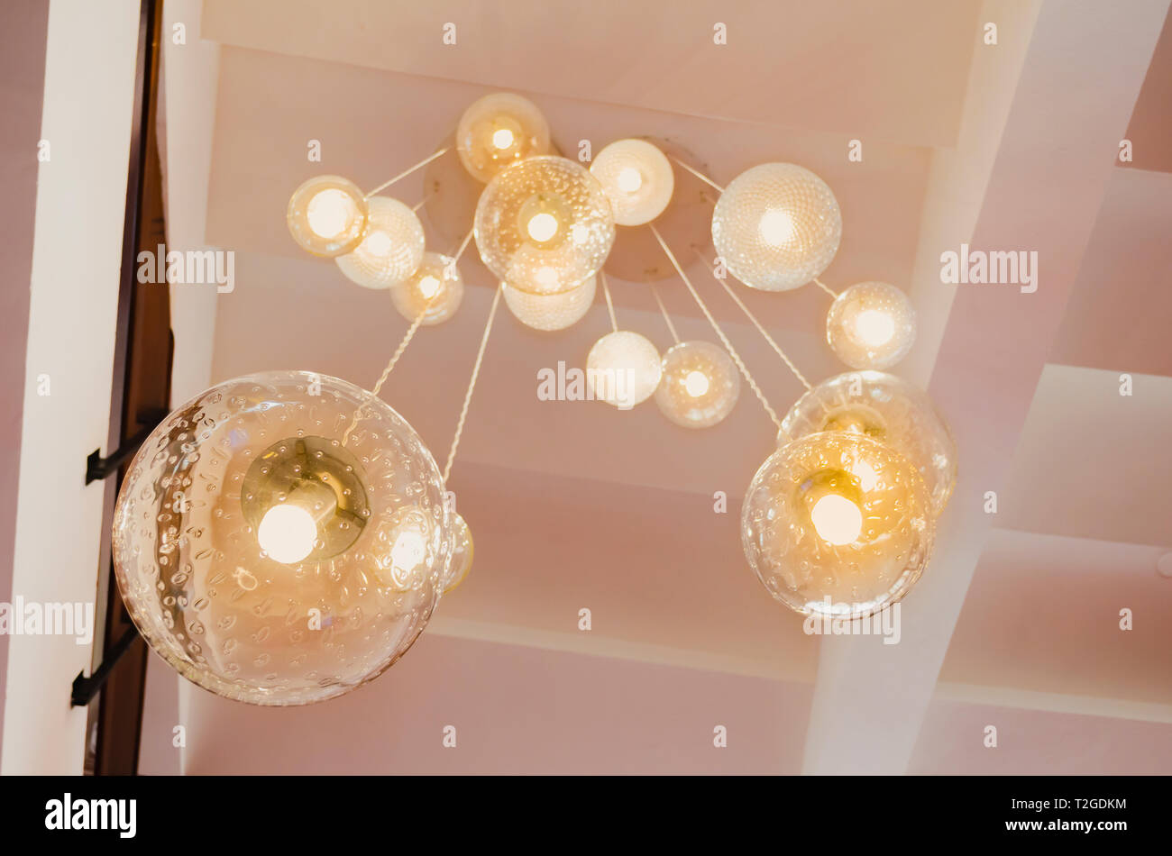 Ceiling Pendant Lamp With Beautiful Warm Lights Decorating Theater