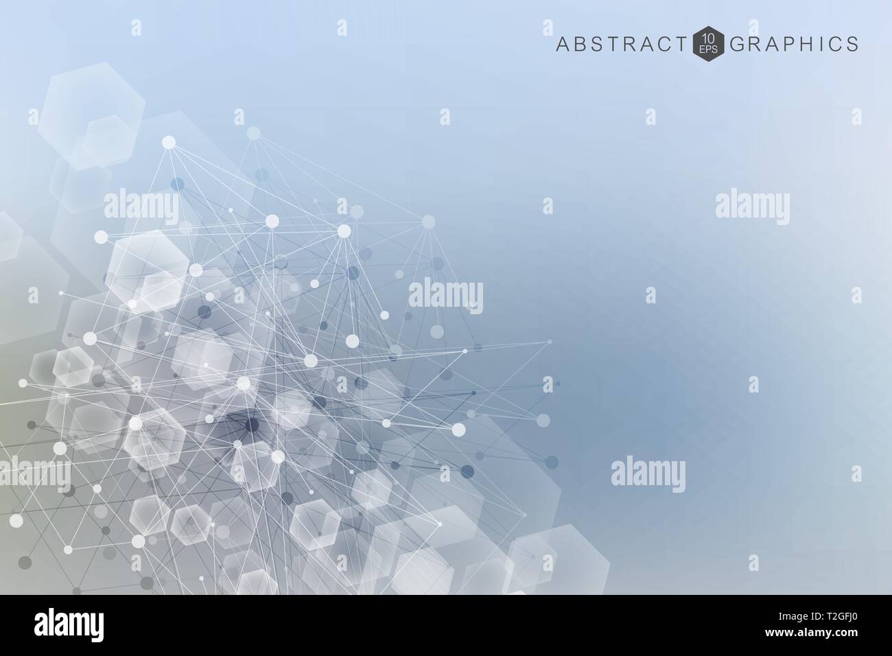 Modern futuristic background of the scientific hexagonal pattern ...