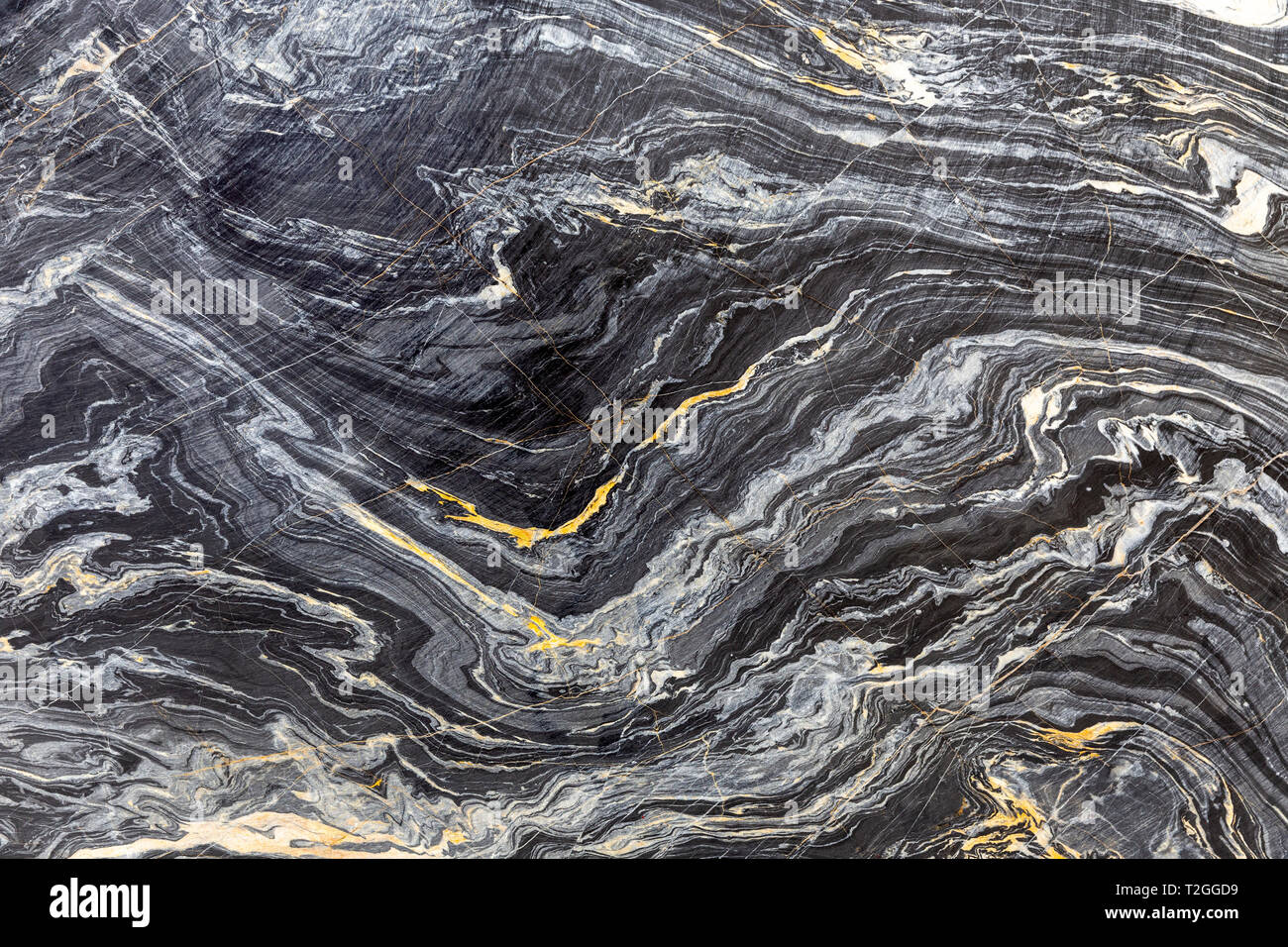 Black and white patterned real natural dark gray marble stone texture