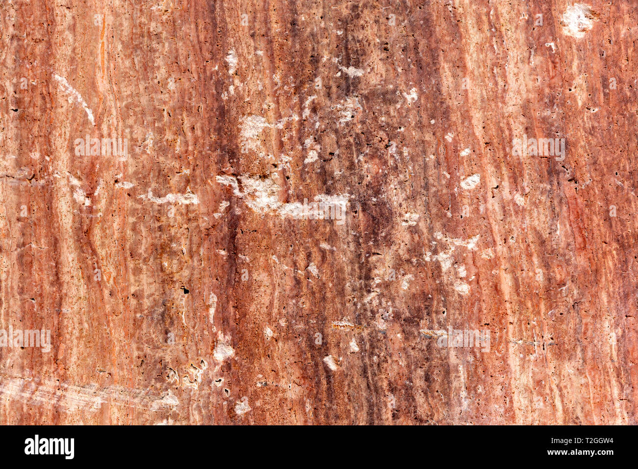 Red patterned real natural marble stone texture background for product design Stock Photo