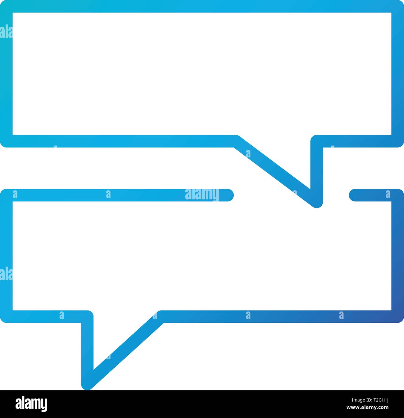 Speech Bubbles Set of Square Blank Shapes. Vector illustration isolated Stock Vector