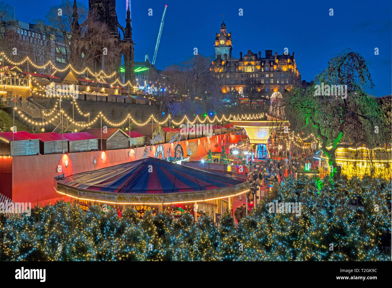 Edinburgh Christmas lights and festivities, Princes Street Gardens