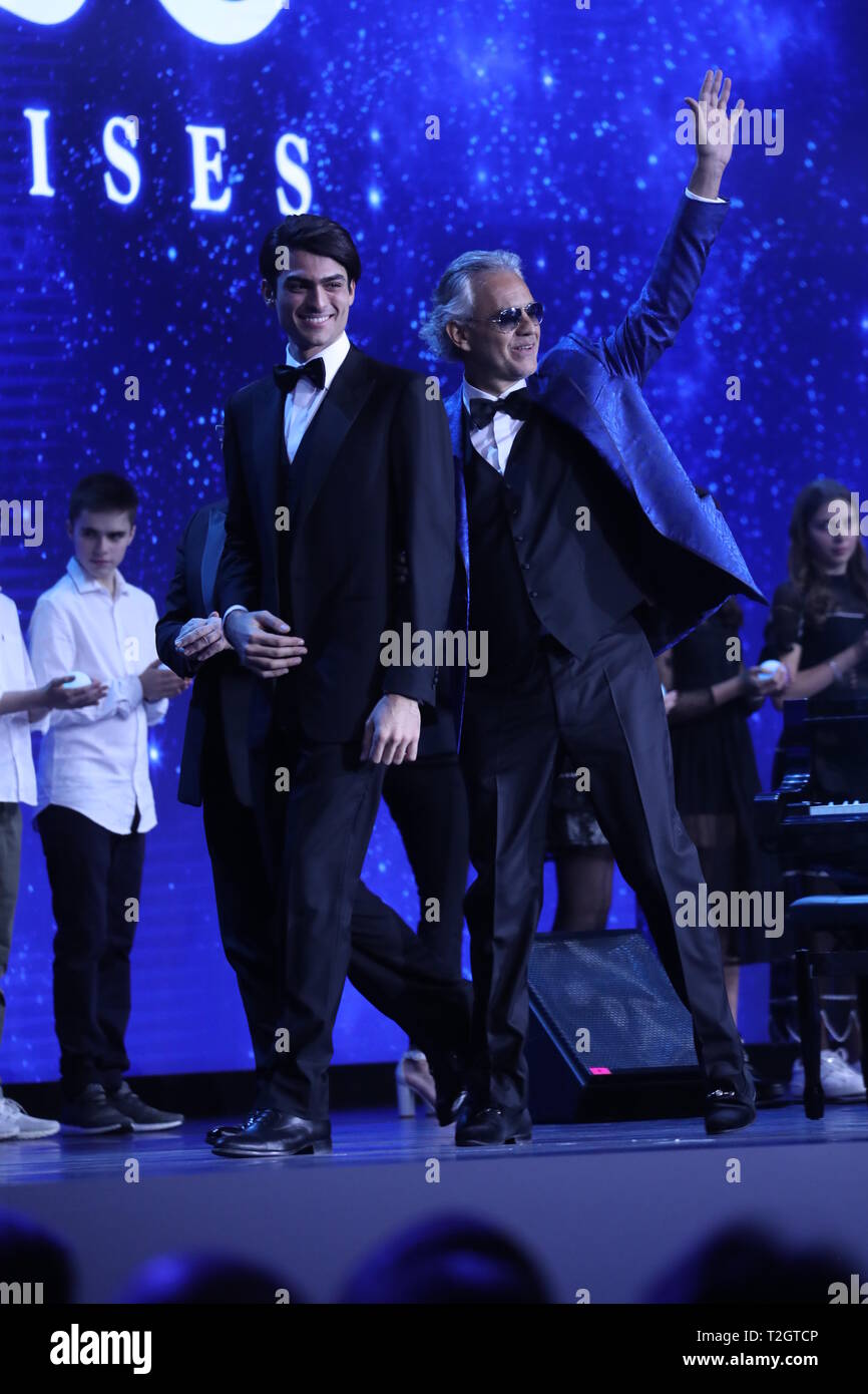 delightfully handsome Amos Bocelli takes centre stage with his