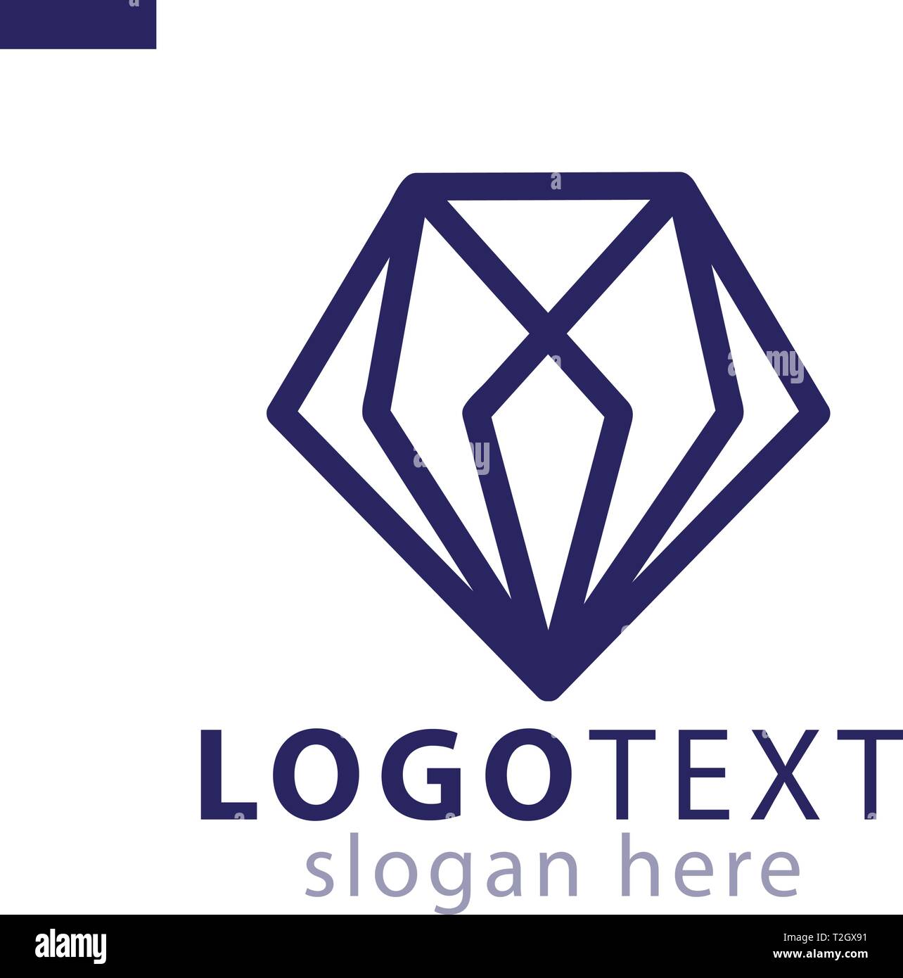 Line Diamond logo icon vector template Stock Vector Image & Art - Alamy