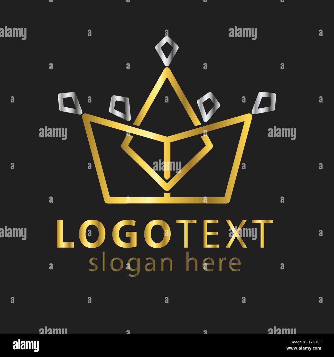 Diamond Crown logo icon vector template Stock Vector Image & Art - Alamy