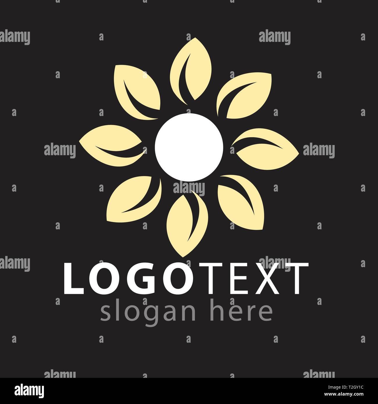 Leaf flower logo icon vector template Stock Vector Image & Art - Alamy