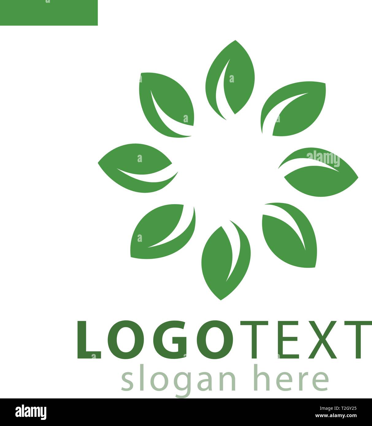 Leaf flower logo icon vector template Stock Vector Image & Art - Alamy