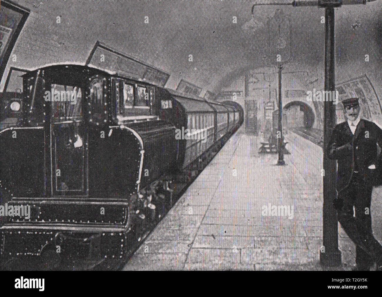 A London Tube (City and South London Railway Stock Photo Alamy