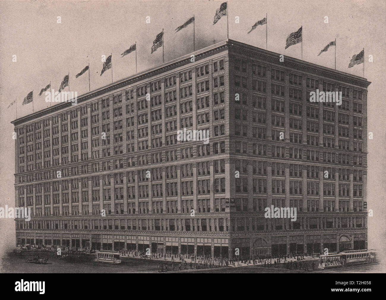 The "Fair," one of Chicago's largest department stores, facing on State, Adams, & Dearborn