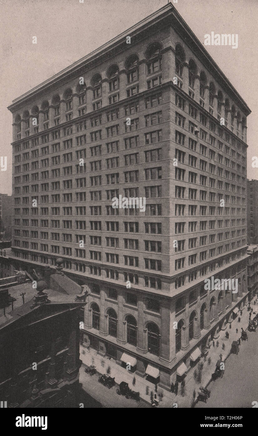 First National Bank Building; Northwest corner Dearborn and Monroe streets Stock Photo