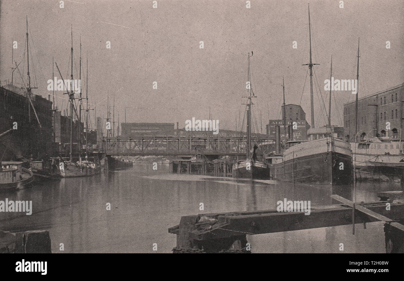 View of the Chicago River Stock Photo