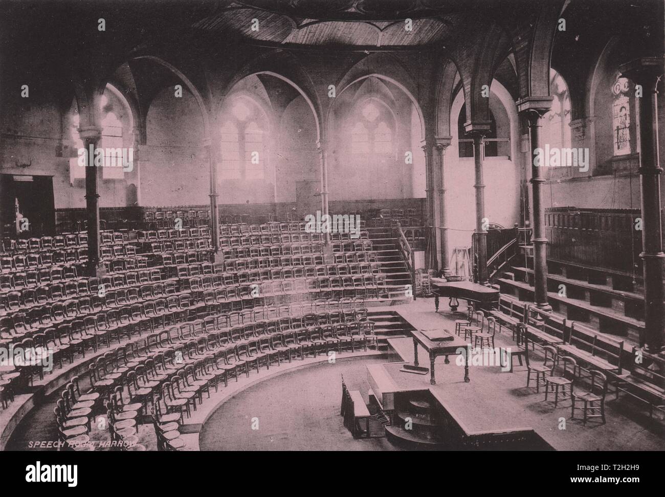 Speech Room, Harrow School Stock Photo