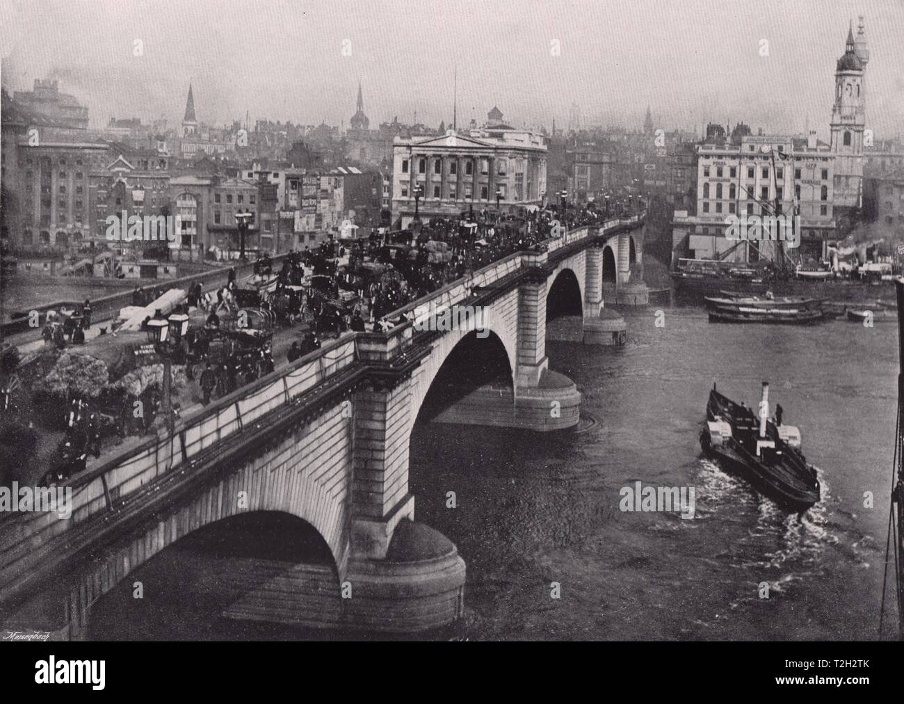 London Bridge - from the South side Stock Photo
