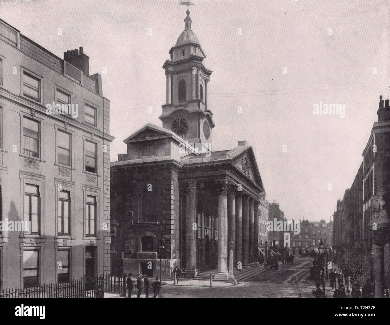 St. Hanover Square from street Stock Photo Alamy