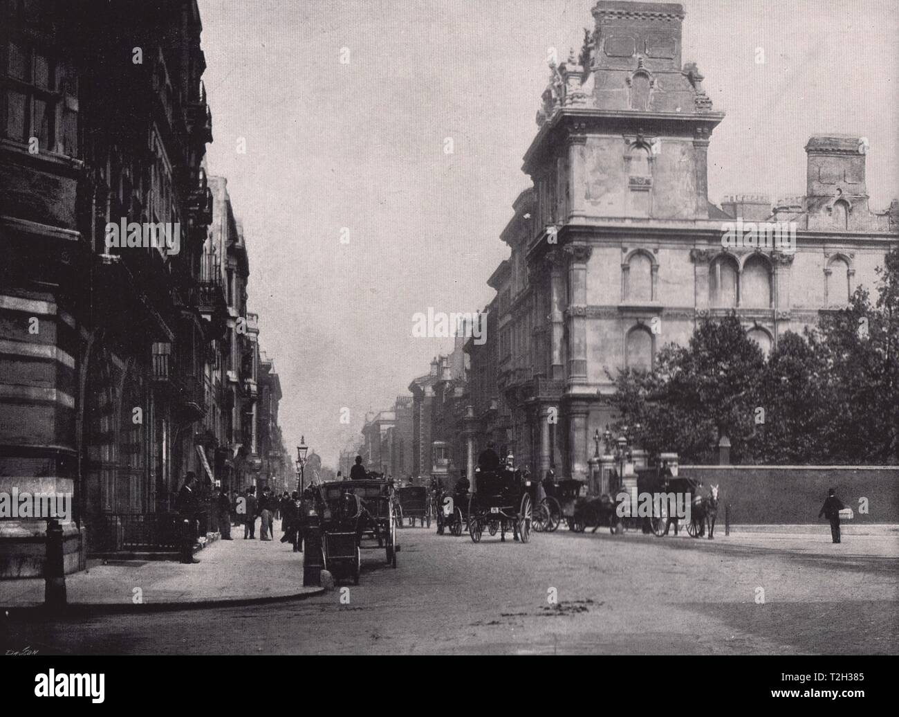 Pall Mall - from the Bottom of St. James's street Stock Photo