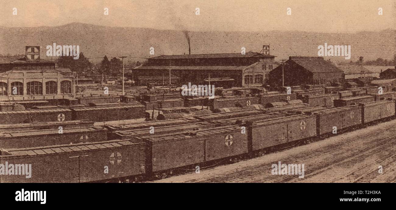 A part of Santa Fe Railroad shops - San Bernardino County Stock Photo