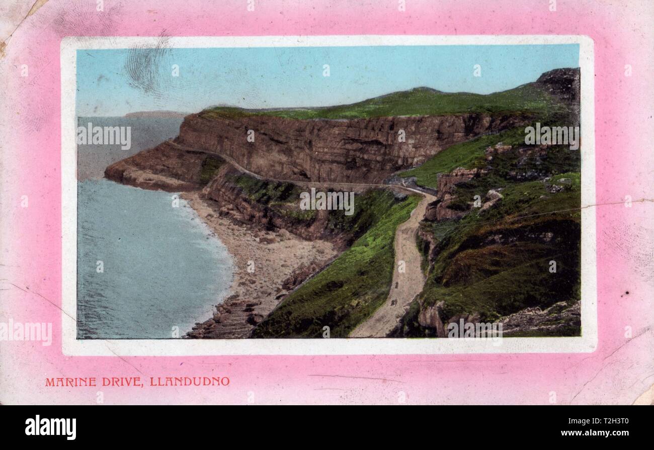 Marine drive, Llandudno Stock Photo Alamy