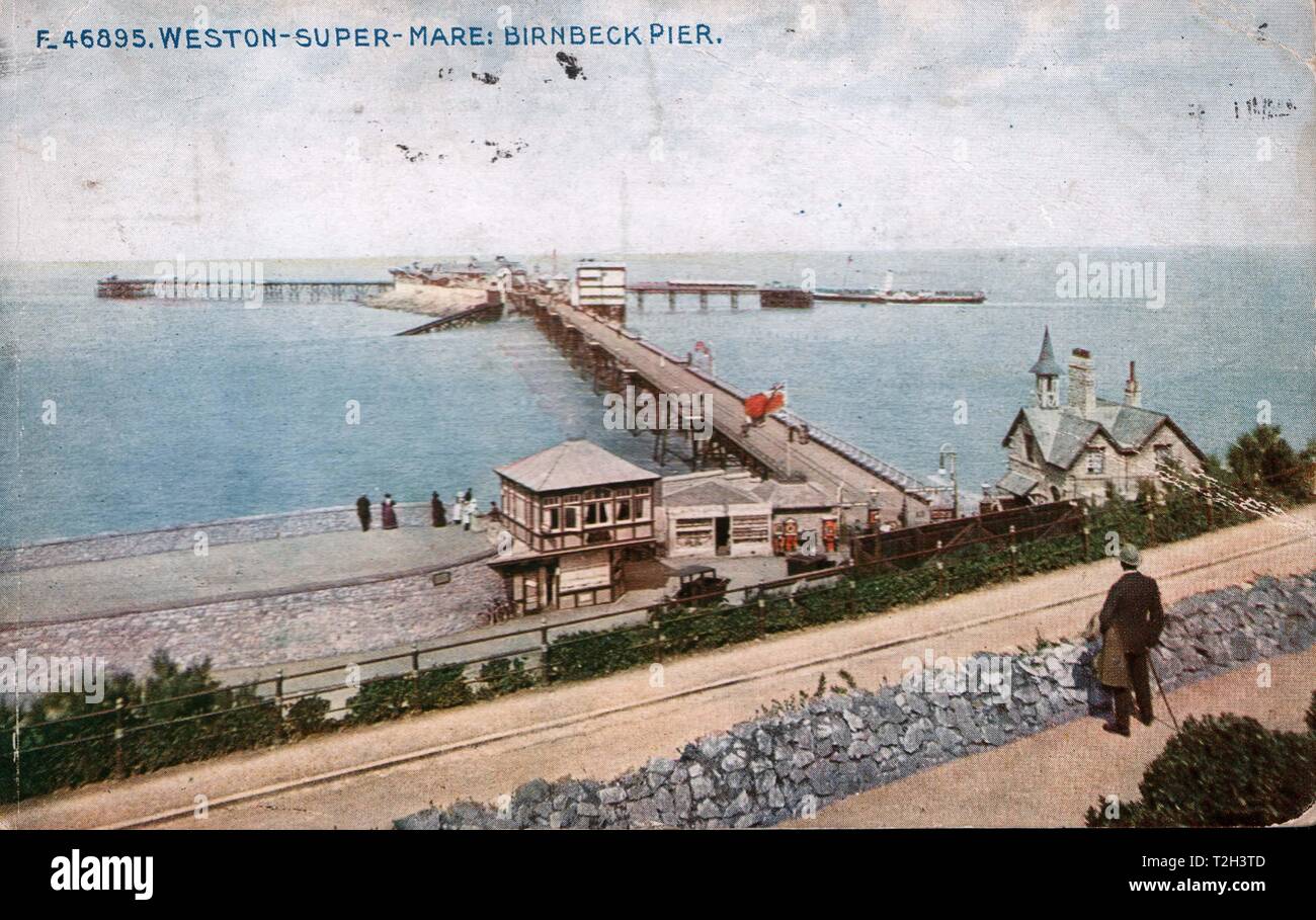 Weston-super-mare; Birnbeck pier Stock Photo
