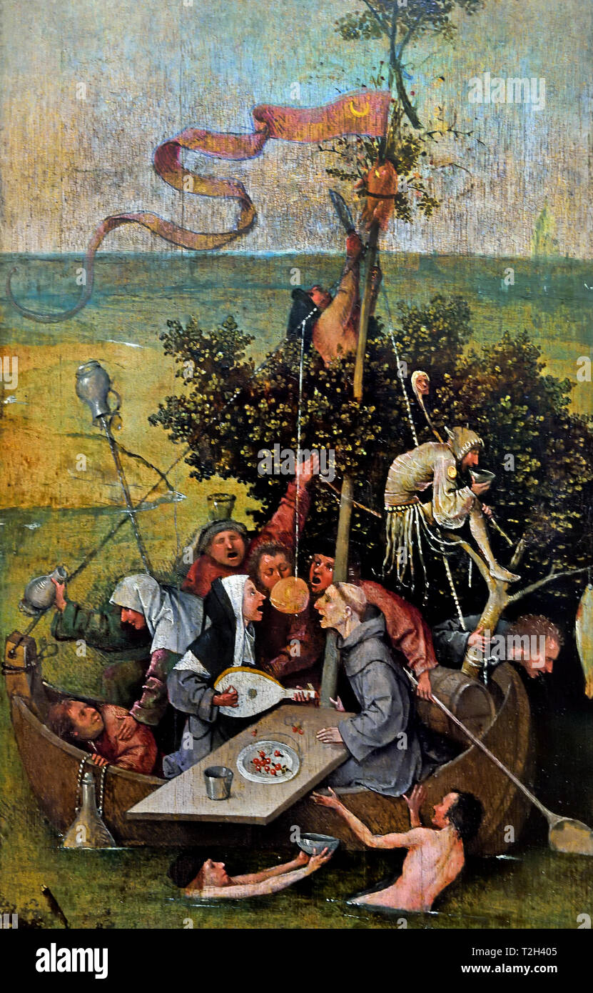 The Ship of Fools 1505 by Hieronymus Bosch  born Jheronimus van Aken 1450 – 1516 The Netherlands Dutch Stock Photo