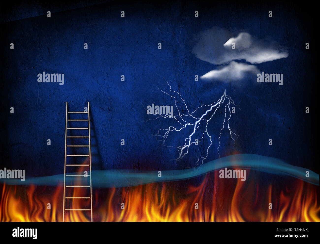 Fire From Lightning Strike High Resolution Stock Photography and Images ...