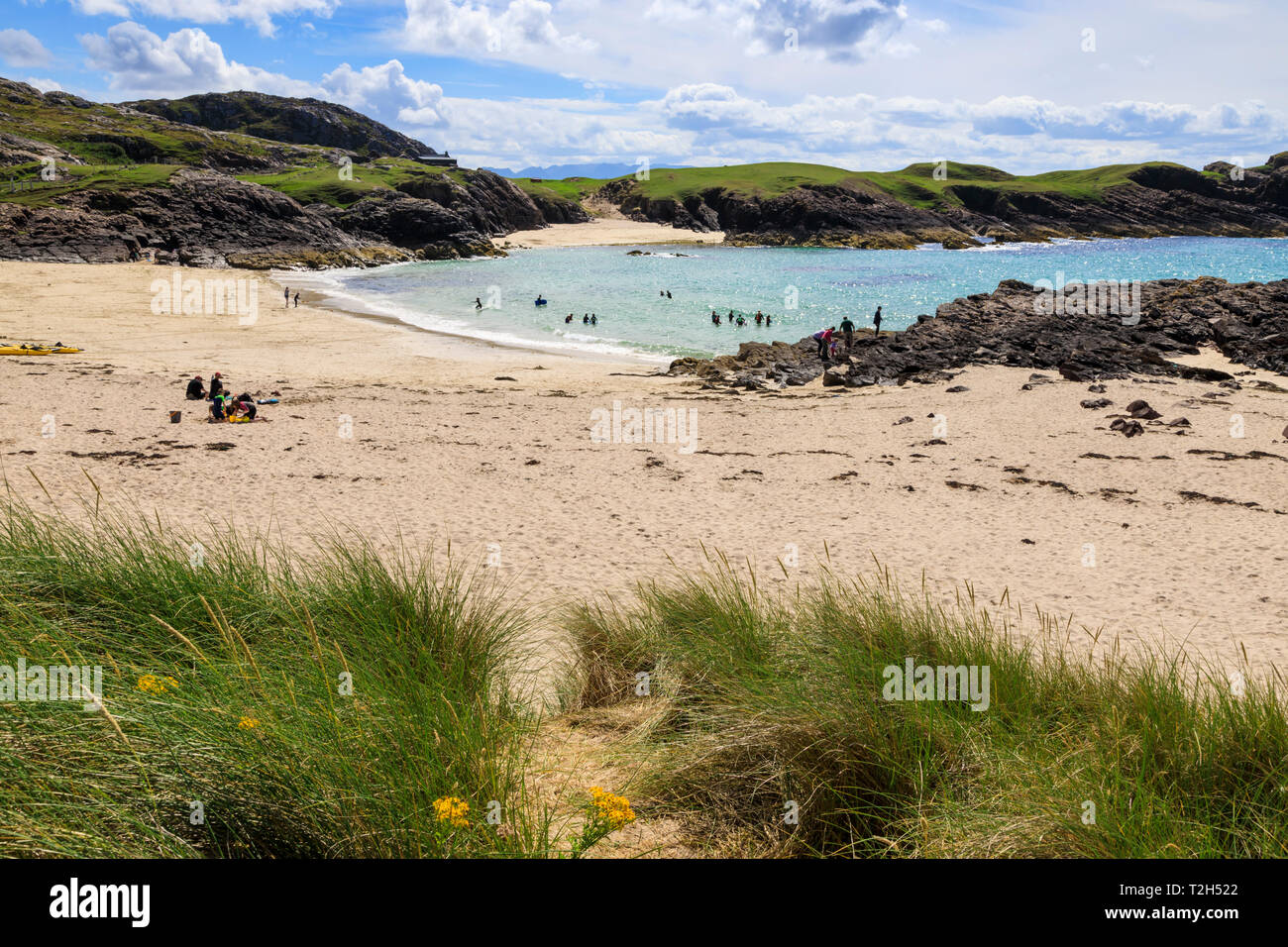 Clachtoll beach in Highland, Scotland, Europe Stock Photo