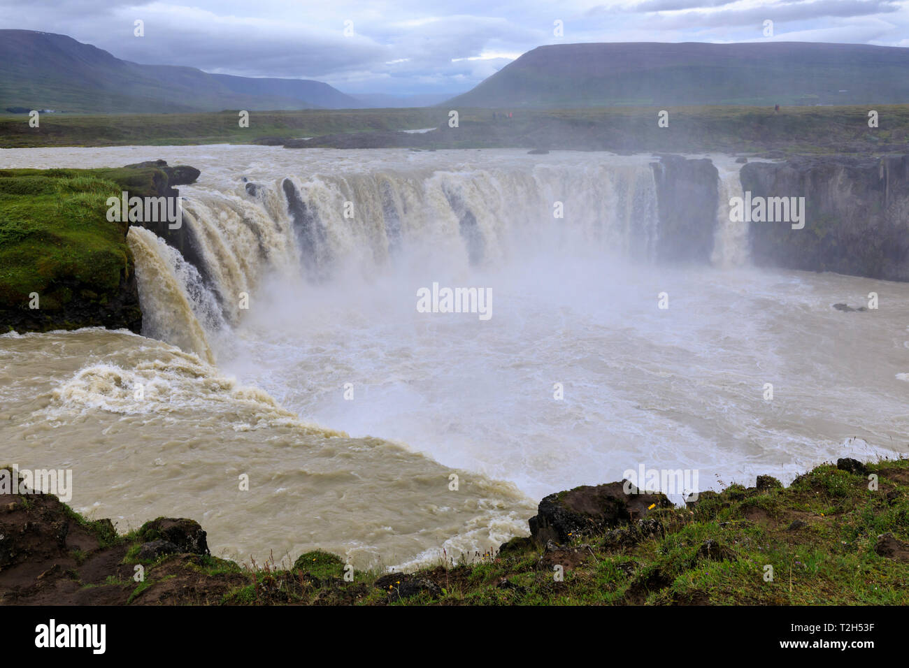 Godafoss waterfall in Iceland, Europe Stock Photo