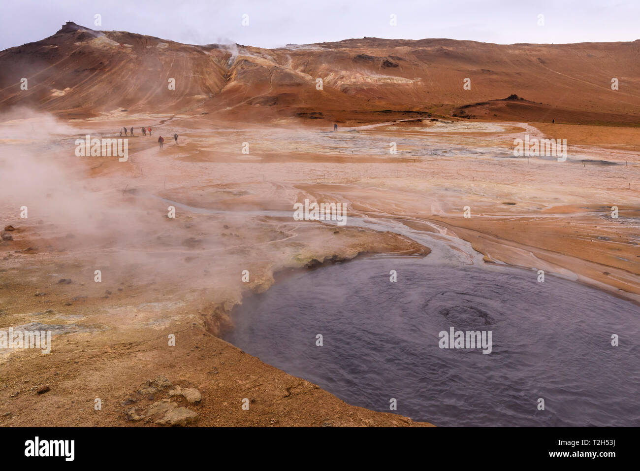 Namafjall Geothermal Area in Iceland, Europe Stock Photo