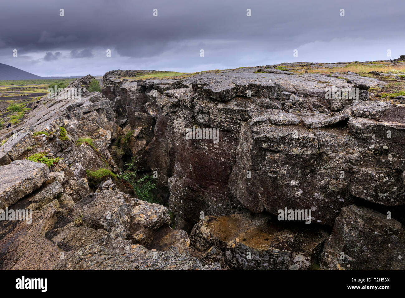 Grjotagja cave near Lake Myvatn in Iceland, Europe Stock Photo