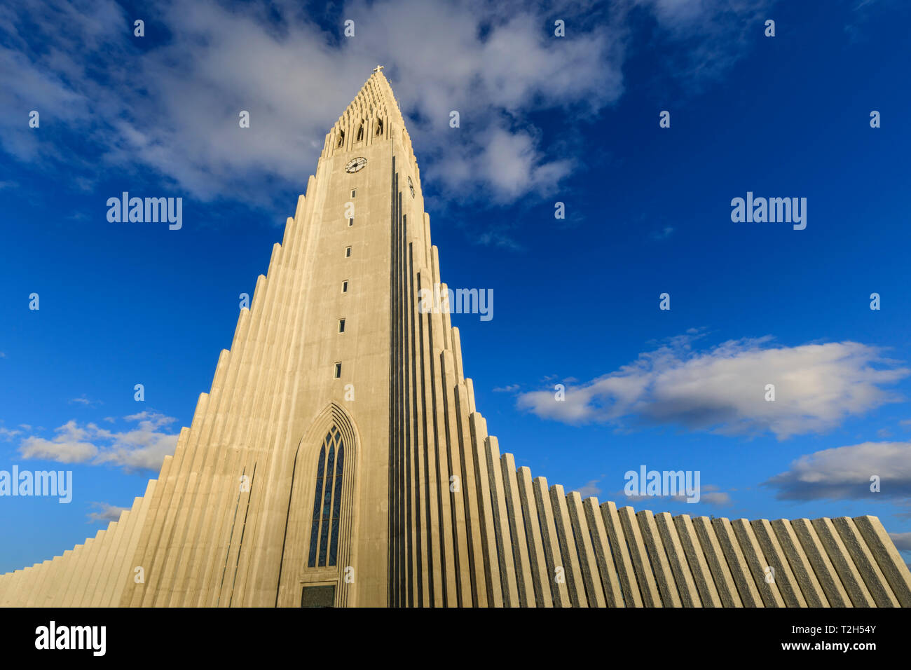 Hallgrimskirkja church in Reykjavik, Iceland, Europe Stock Photo