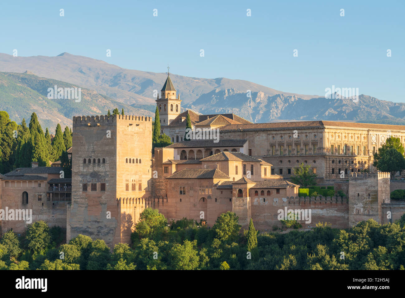 Alhambra palace in Granada, Spain, Europe Stock Photo