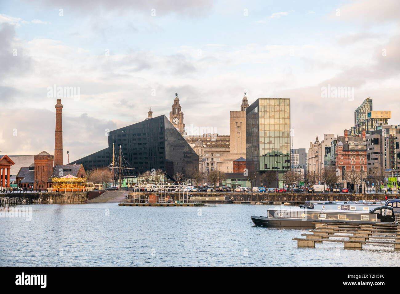 Royal Albert Dock in Liverpool, England, Europe Stock Photo