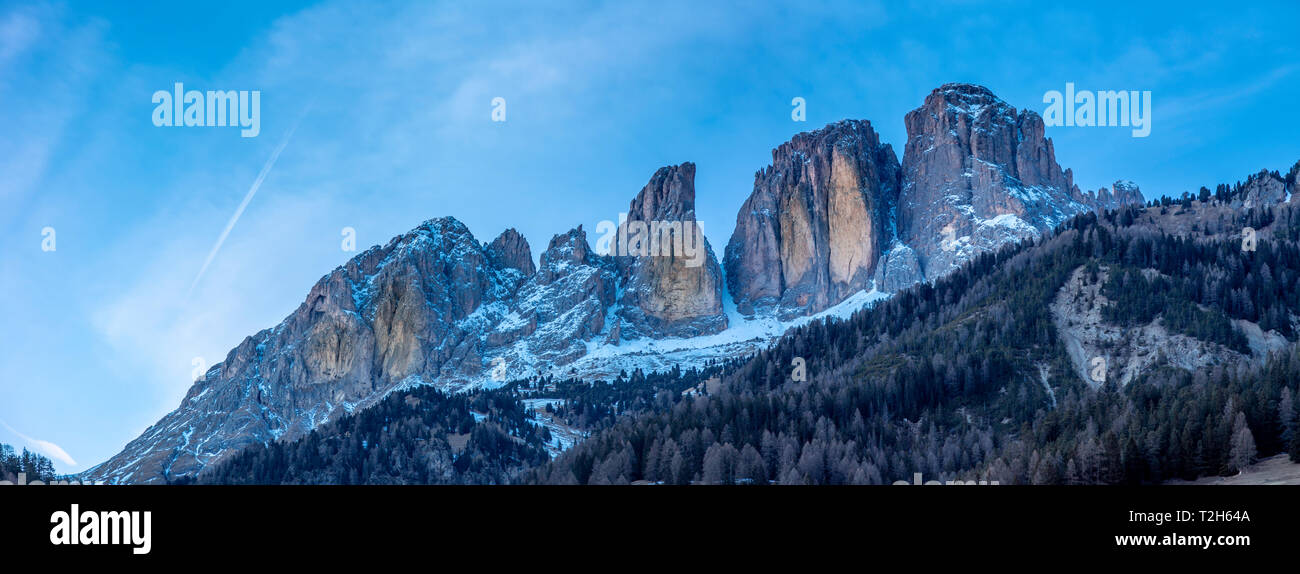 Panorama of Grohmannspitze in Italy, Europe Stock Photo