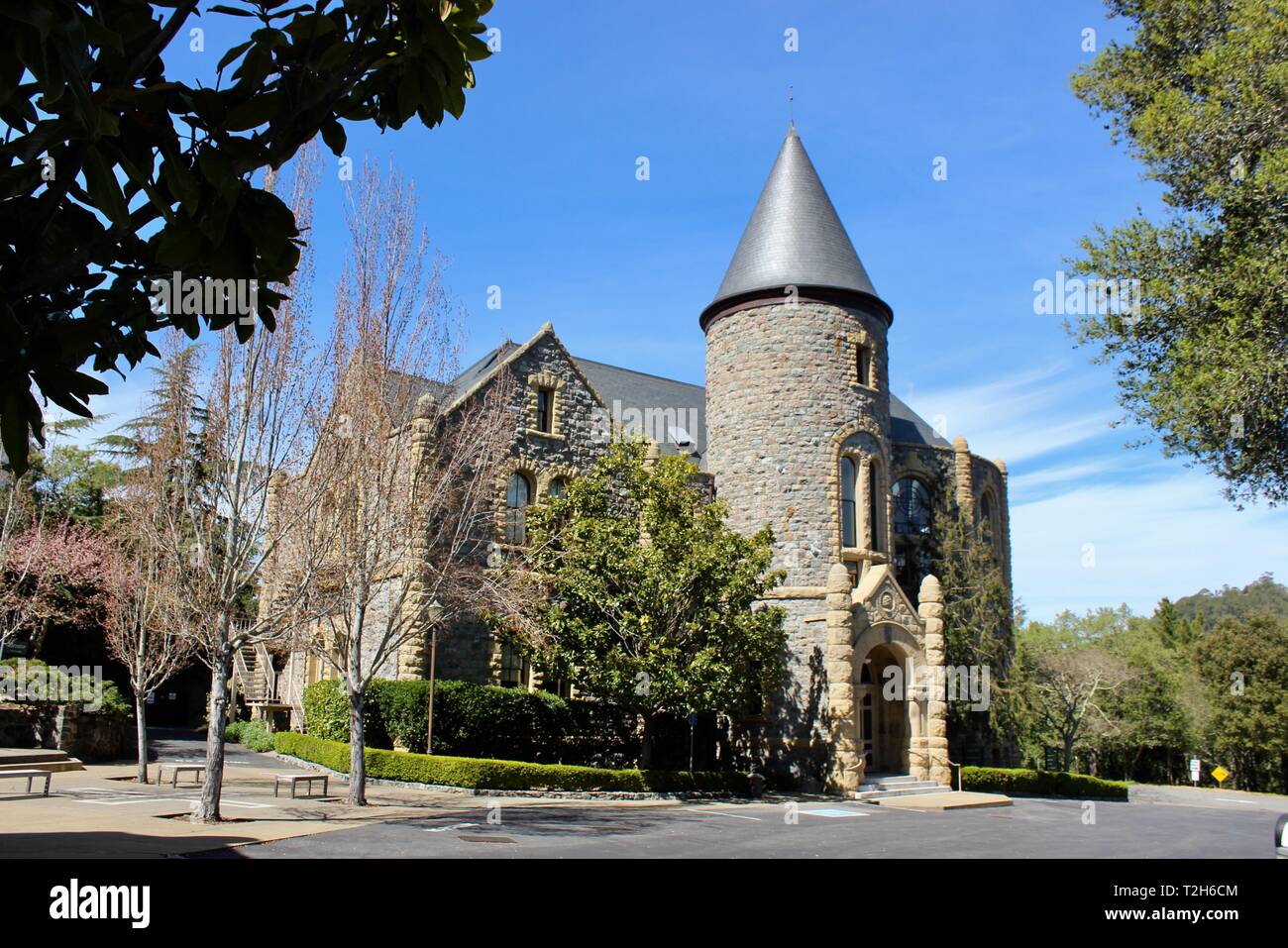 Scott Library Hall, San Francisco Theological Institute, San Anselmo, California Stock Photo
