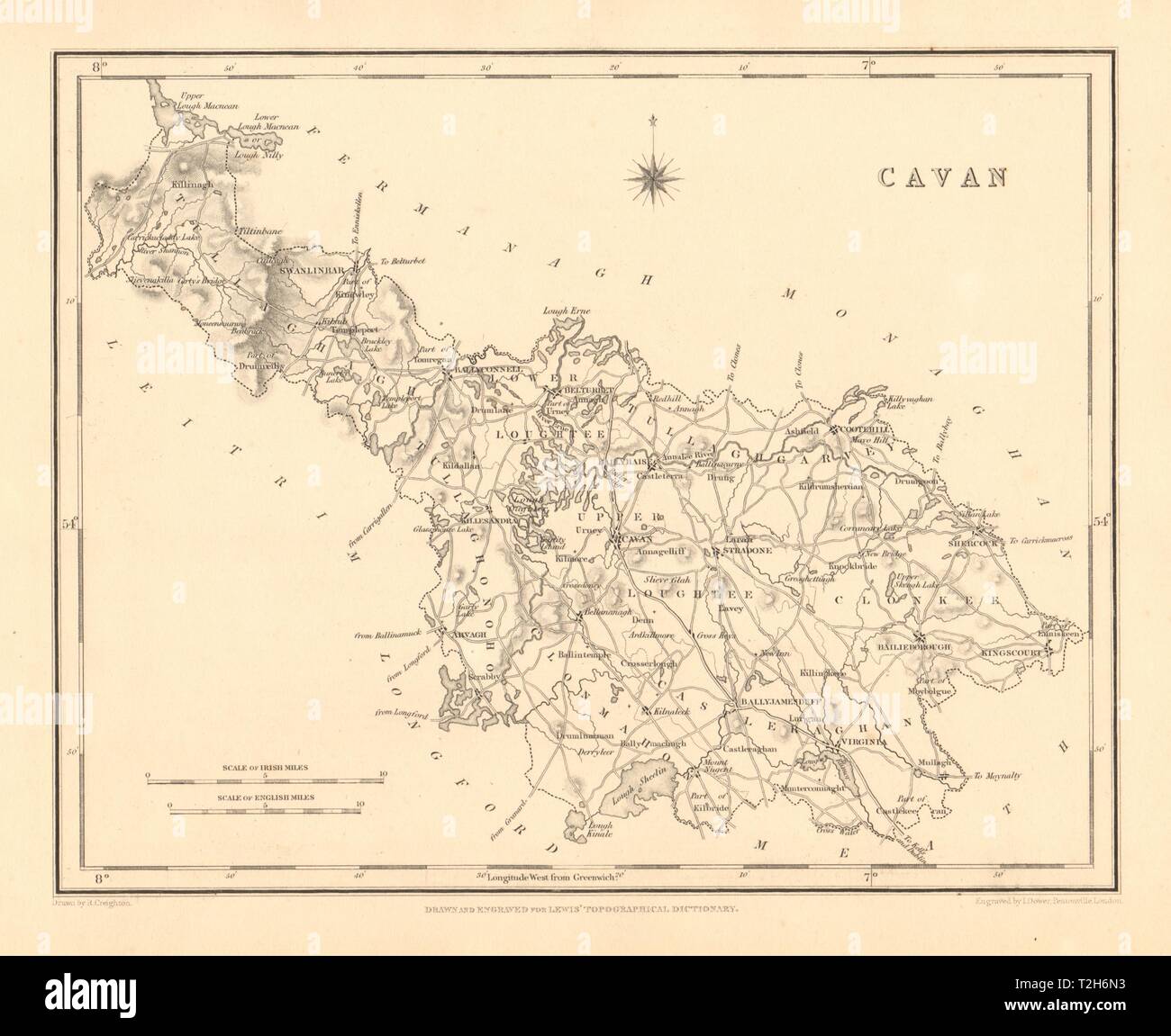 Cavan county map hi-res stock photography and images - Alamy