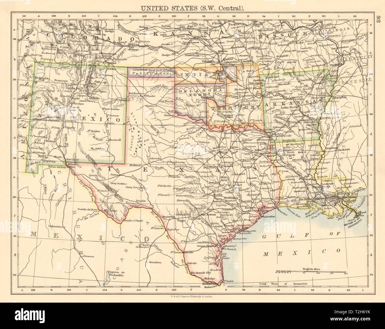 Map Of Oklahoma And Texas - California southern Map